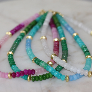 Elizabeth Gemstone Necklace and Bracelet ~ Limited Release