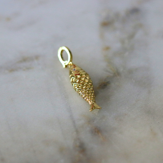 Golden Catch Scarf Charm