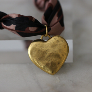 Savannah Heart Scarf Necklace