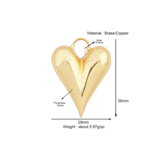 True North Heart Charm