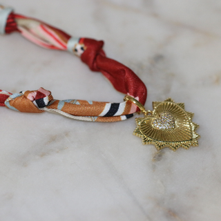 Sunheart Scarf Necklace