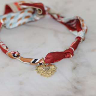 Sunheart Scarf Necklace