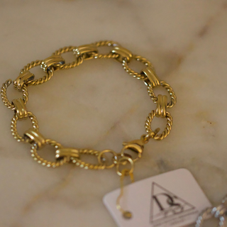 Laurel Link Bracelet – Waterproof Stainless Steel