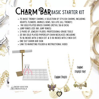 Charm Bar Starter Kit – Retail-Ready Display with Trendy Charms
