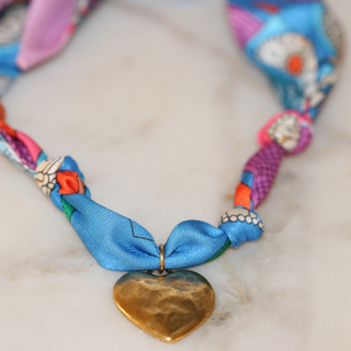 Heartstrings & Hues Scarf Necklace
