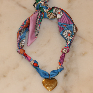 Heartstrings & Hues Scarf Necklace