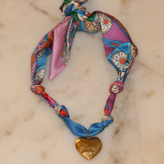 Heartstrings & Hues Scarf Necklace