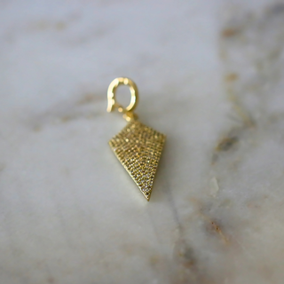 Golden Edge Scarf Charm