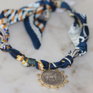 Derby Days Scarf Necklace Midnight