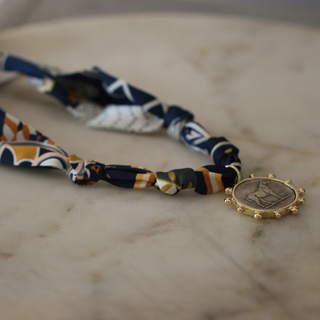 Derby Days Scarf Necklace Midnight