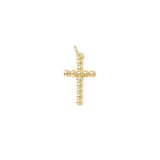 Beaded Cross Charm-1 inch. -  -