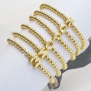 Bubble Letter Bead Bracelet (Pre-Order) -  -