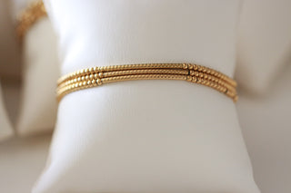 Golden Bar Beaded Bracelet ~ Deep South Originals