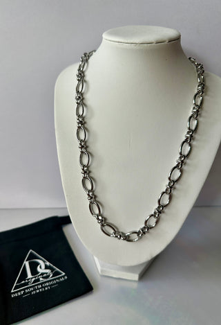 Tri-Oval Link Chain Necklacel ~ Deep South Originals