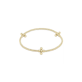 Lila Waterproof 18k Gold Beaded Bracelet -  -