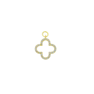 Pave Clover Charm -  -