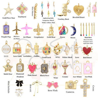 Pavé Cropduster Plane Charm -  -