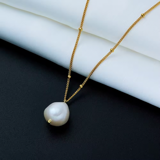 Taylor Freshwater Pearl Drop Necklace -  -