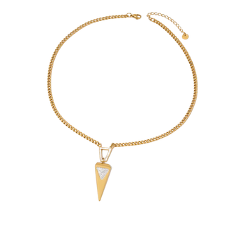 Geo Point Pendant Necklace | 18k Gold-Plated Stainless Steel