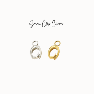 Charm Clip for Scarves and Necklaces 14K Gold PVD Plated