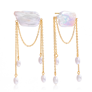 Sabel Pearl Cascade Earrings