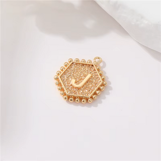 Initial Letter Gold Coin Charms (A-Z) ~ Deep South Originals