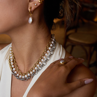 Merritt Two-Tone Chain Necklace