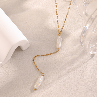 Delicate Drop Pearl Necklace