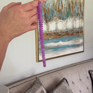 Color Crush Gemstone Necklace with vibrant polished gemstone beads and stainless steel clasp