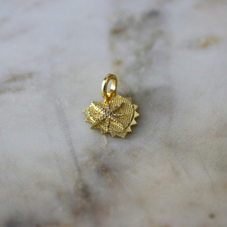 Starburst Heart Scarf Charm