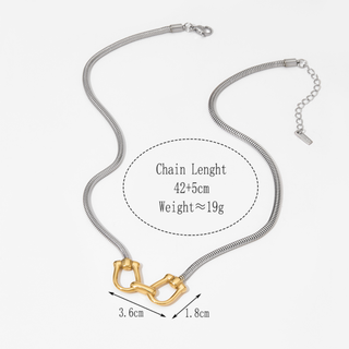 Equestrian Bit Necklace | 18k Gold-Plated Stainless Steel