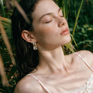 Cambria Double Crystal Earrings