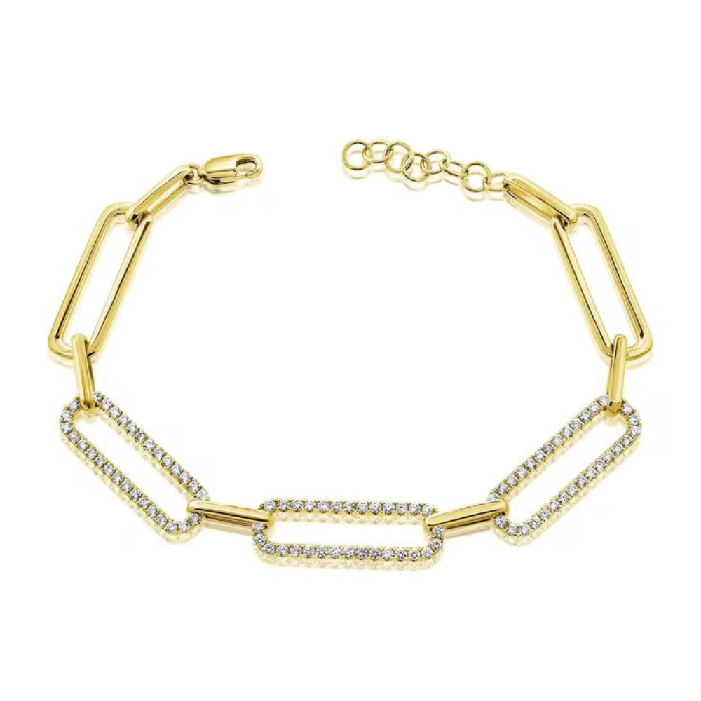 Icon Pavé Link Bracelet