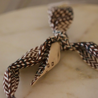 Sunbeam Heart Scarf Bracelet – Brown Tones