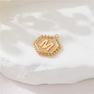 Initial Letter Gold Coin Charms (A-Z) ~ Deep South Originals