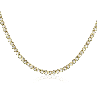 Bezeled CZ Tennis Necklace ~ Deep South Originals