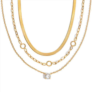Essential Layered Necklace Set - Stainless Steel