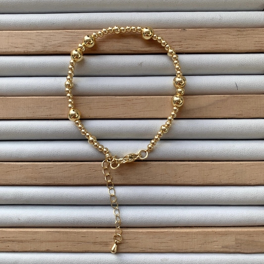 Gold Beaded Bracelet