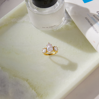 Bella Teardrop CZ Ring