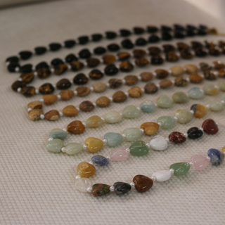 Darby Gemstone Heart Necklace