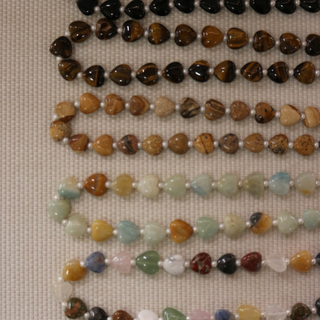 Darby Gemstone Heart Necklace