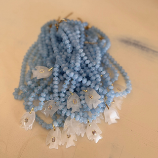 Delphine Fish Necklace – Natural Gemstone & White Quartz Fish Pendant