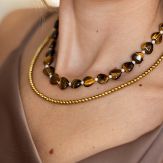 Darby Gemstone Heart Necklace