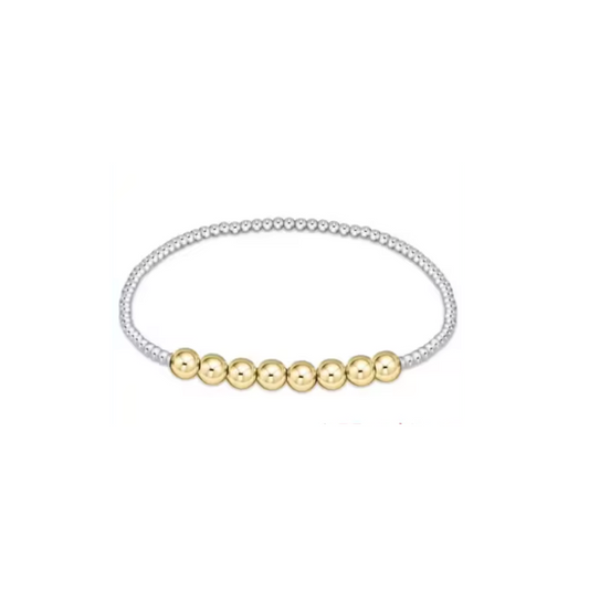 Marlow Bracelet ~ Mixed Metal 18k Gold Plated Stainless Steel