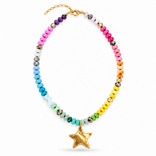 Starbright Multicolor Star Necklace