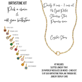 Birthstone Necklace Bar Kit ~ Deep South Originals