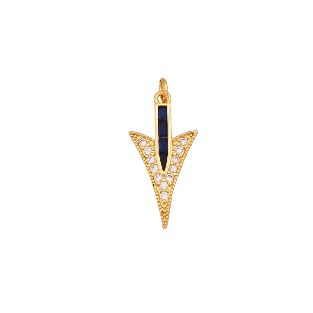 Midnight Arrow Charm~ 18k Gold Plated Charm