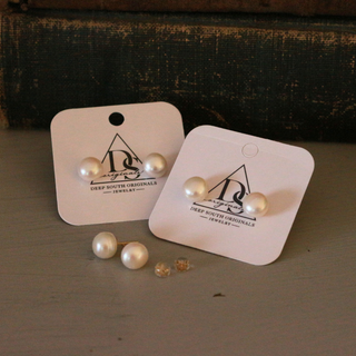 Freshwater Pearl Stud Earrings ~ Deep South Originals