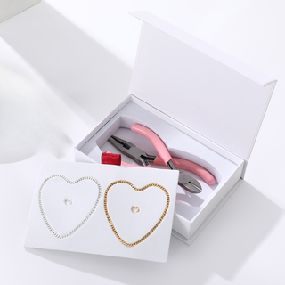 Permanent Bracelet Kit for 2 - Stainless Steel - DIY Snap Closure