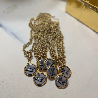 Duck Coin Necklace in Flight